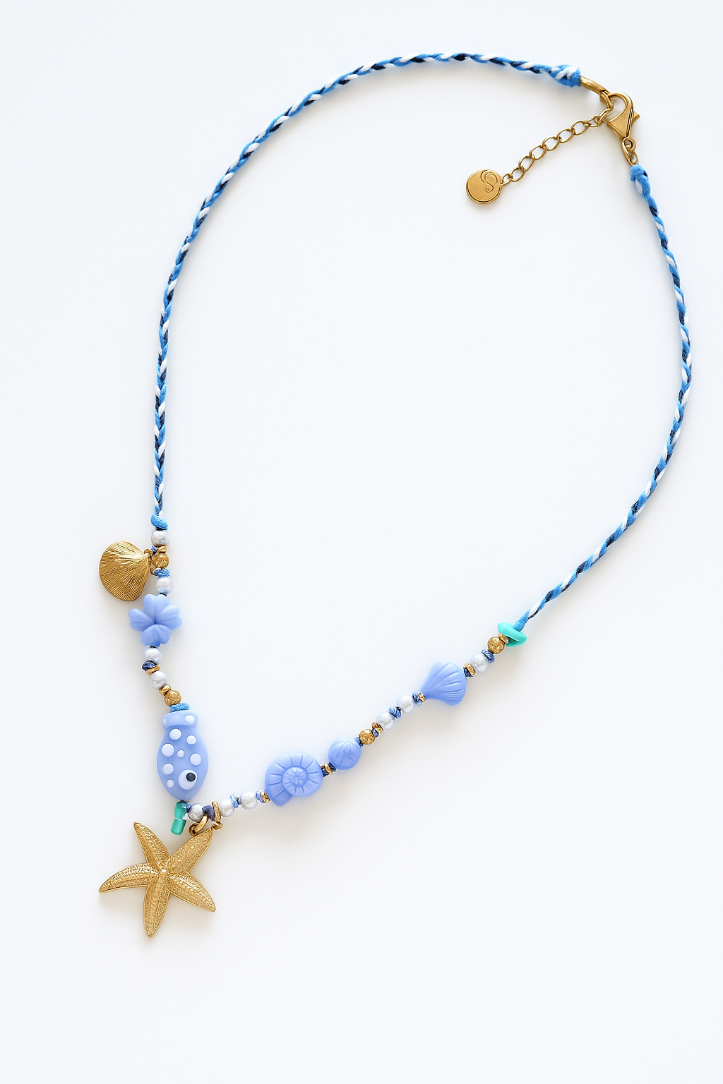 Çelik Murano Charm Kolye
