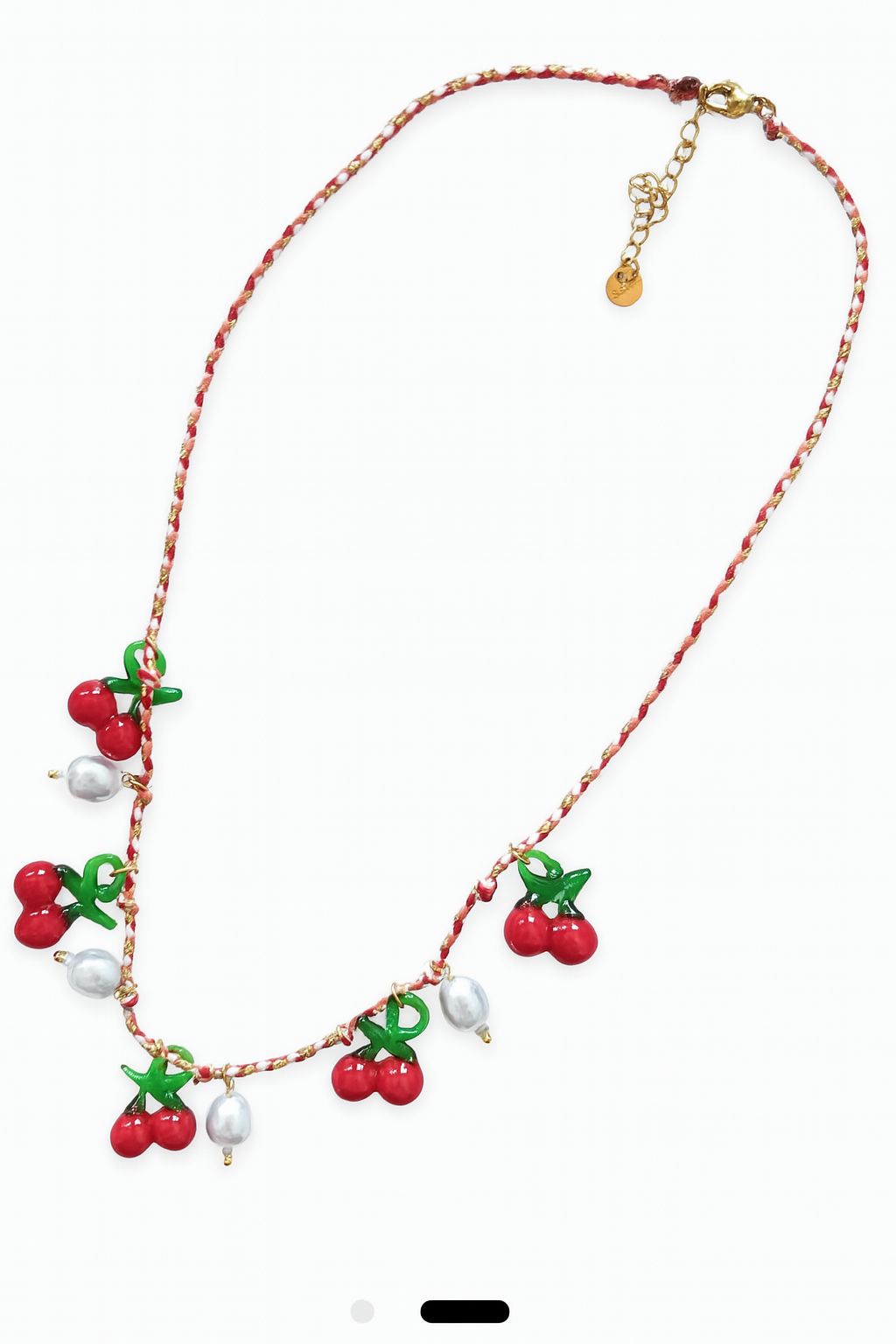Çelik Murano Charm Kolye