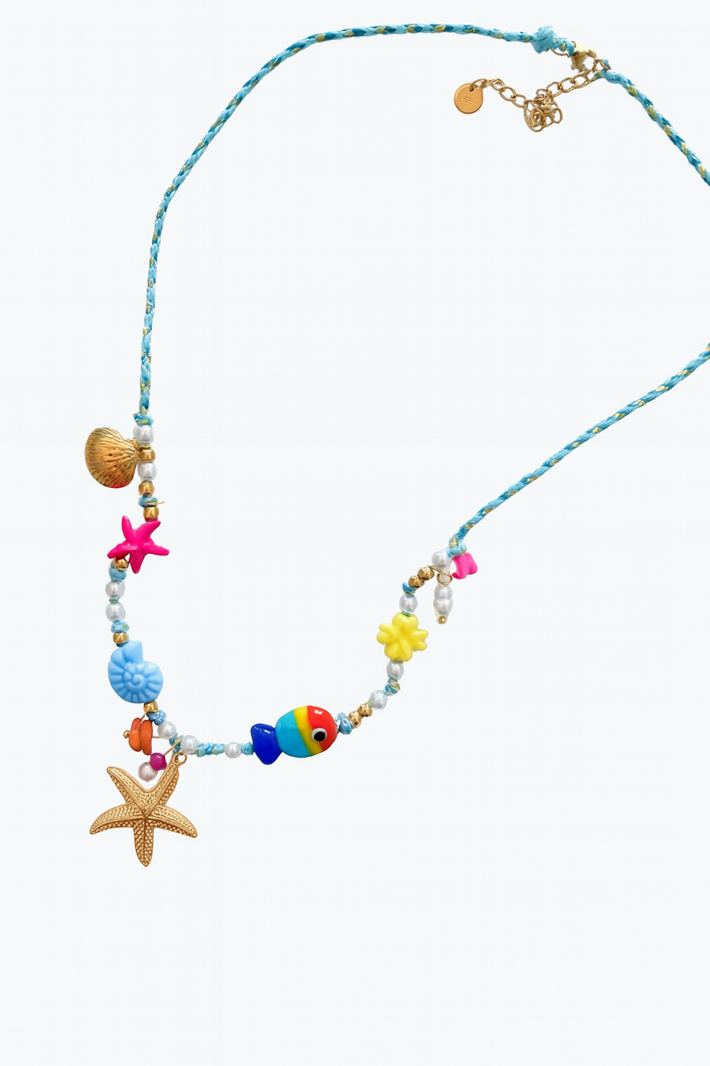 Çelik Murano Charm Kolye