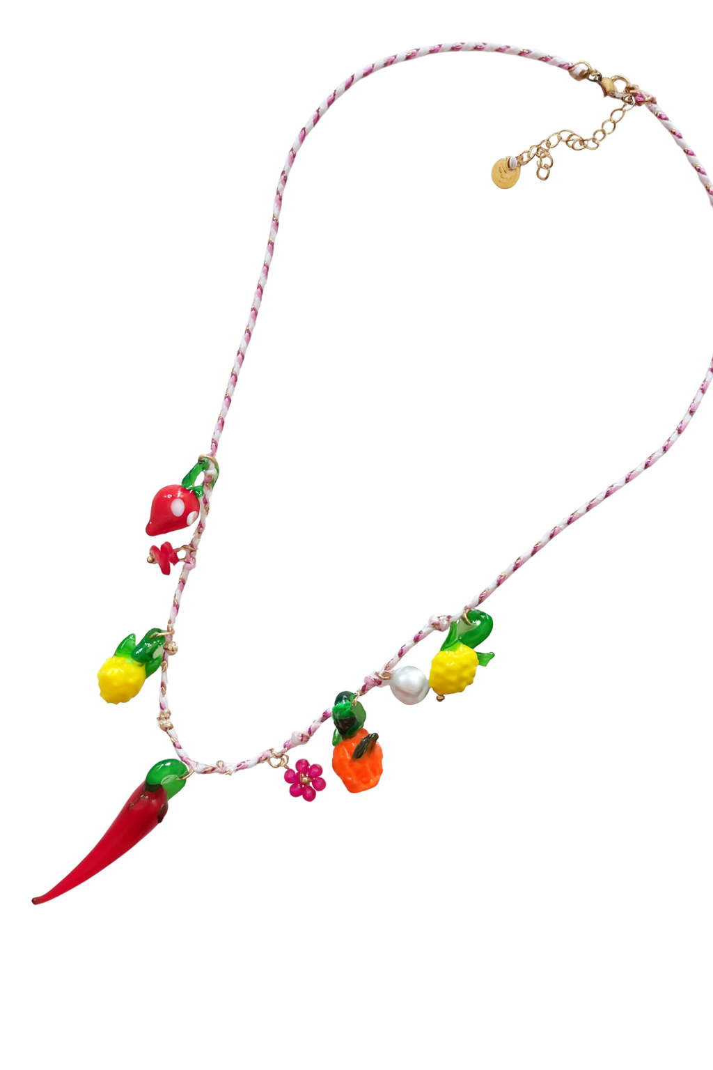 Çelik Murano Charm Kolye