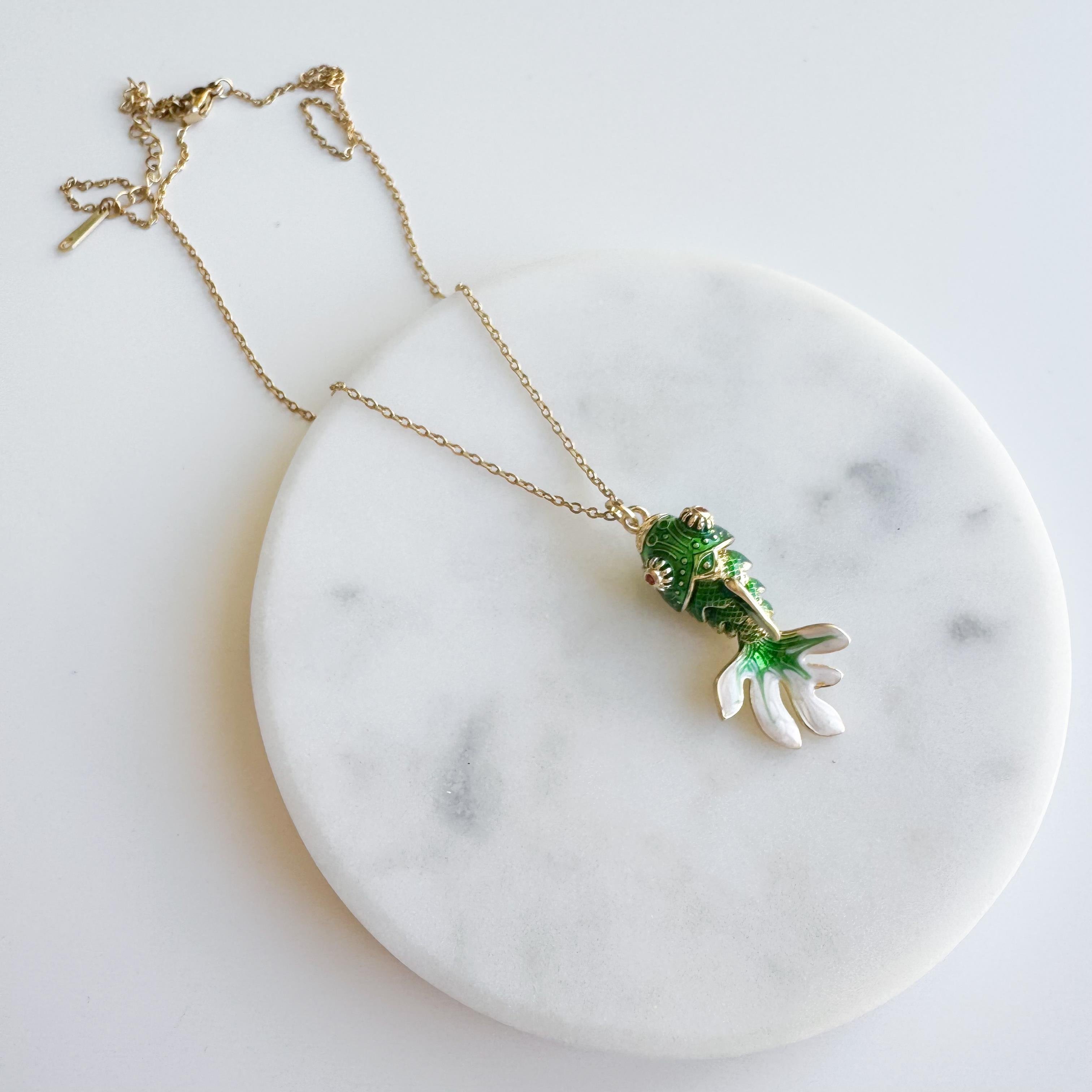 Çelik Tombul Balık Kolye