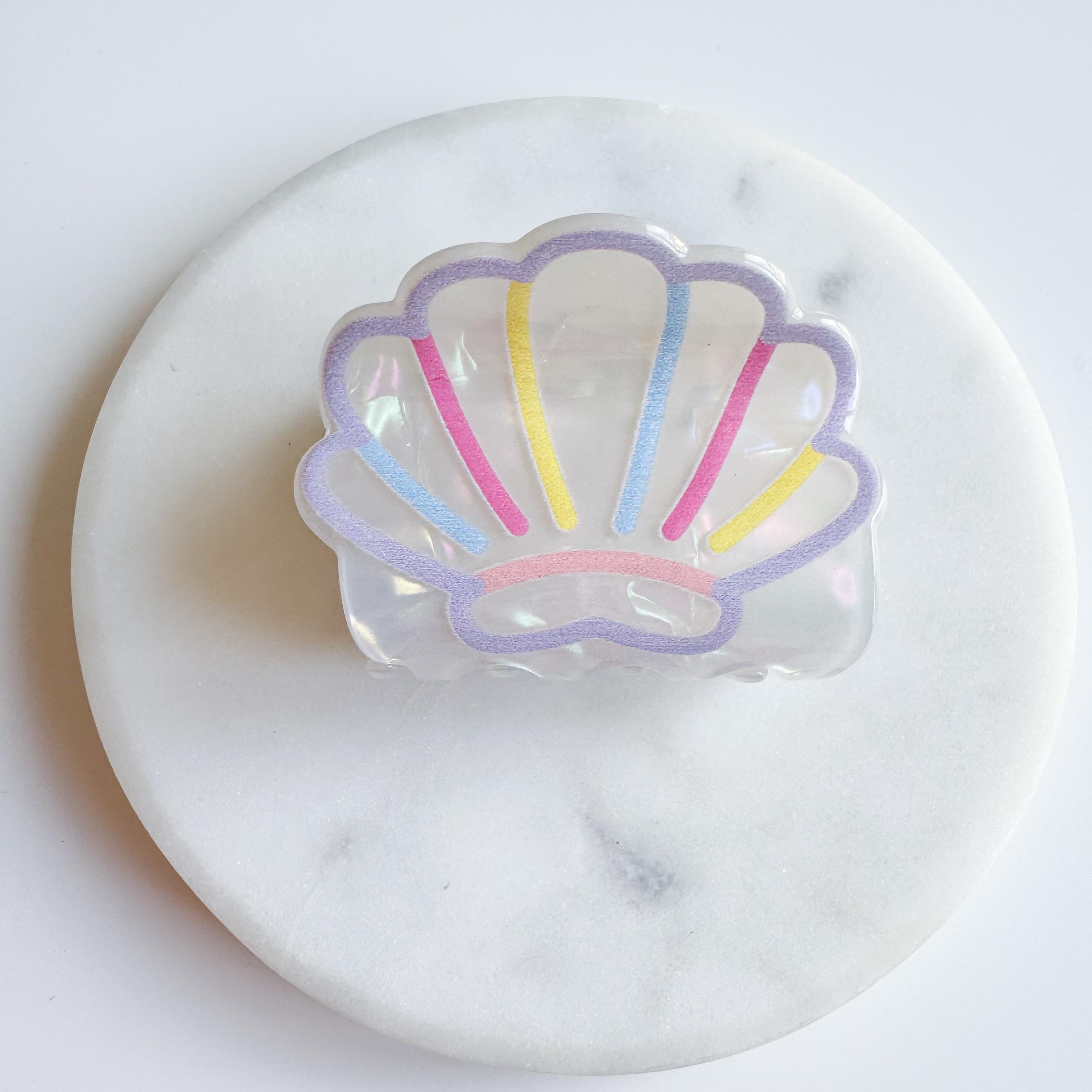 Mini Renkli Midye Mandal Toka