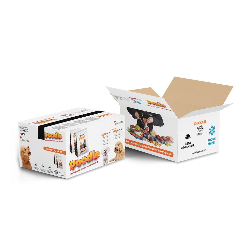 3 Katlı Barf Köpek Maması 6 Kg 1000 gr Tekli Ambalajlarda