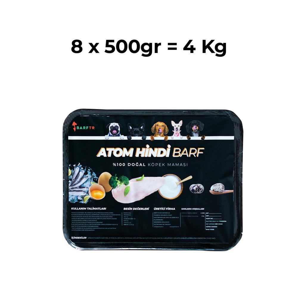 Atom Hindi Barf 4 kg Köpek Maması 