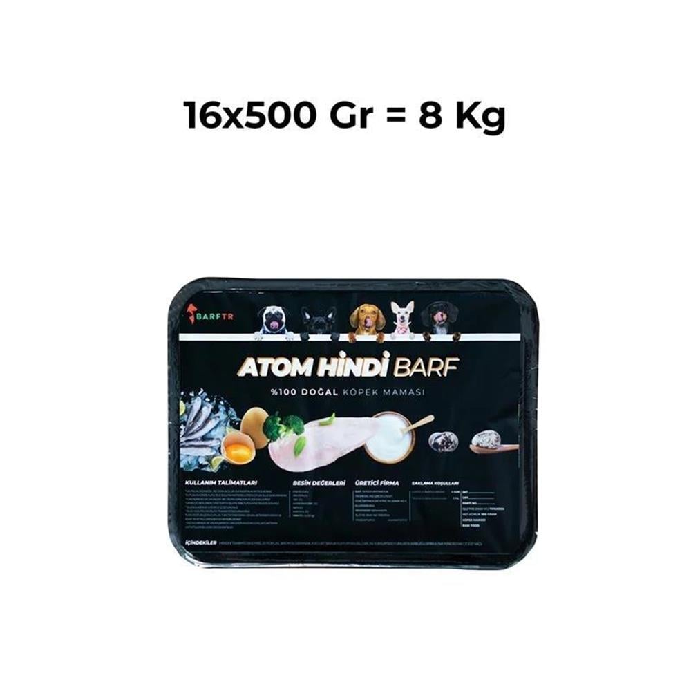 Atom Hindi Barf 8 kg Köpek Maması 