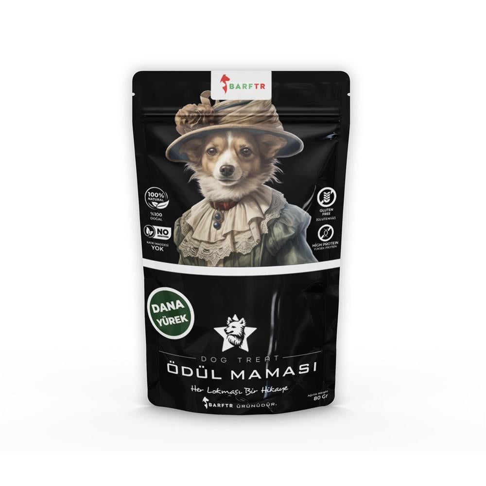 Dana Yürek Atıştırmalık Ödül maması 80 Gr Köpekler İçin
