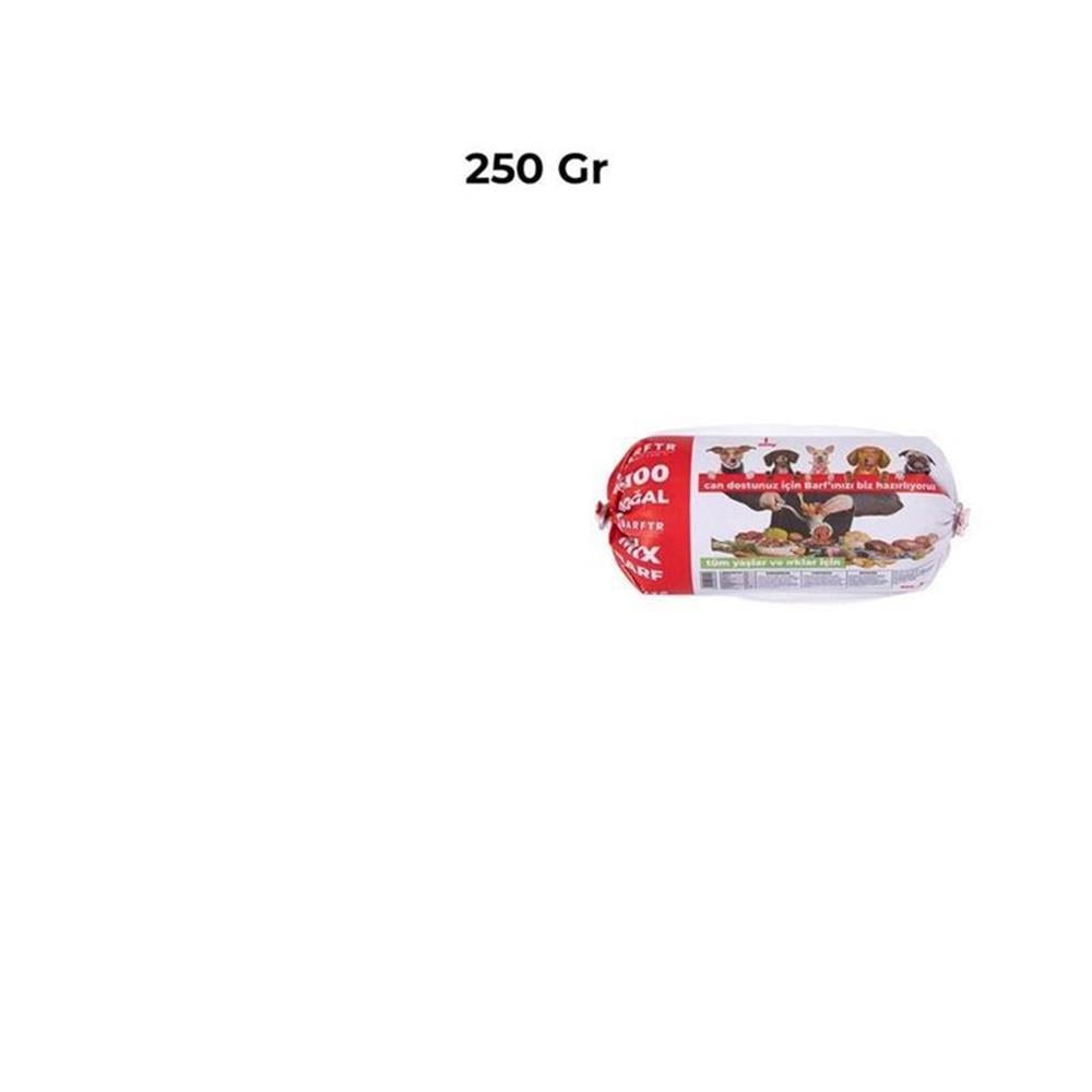 Mix Barf 10 kg 250 GR Salam Paket Tekli Ambalajlarda Köpek Maması