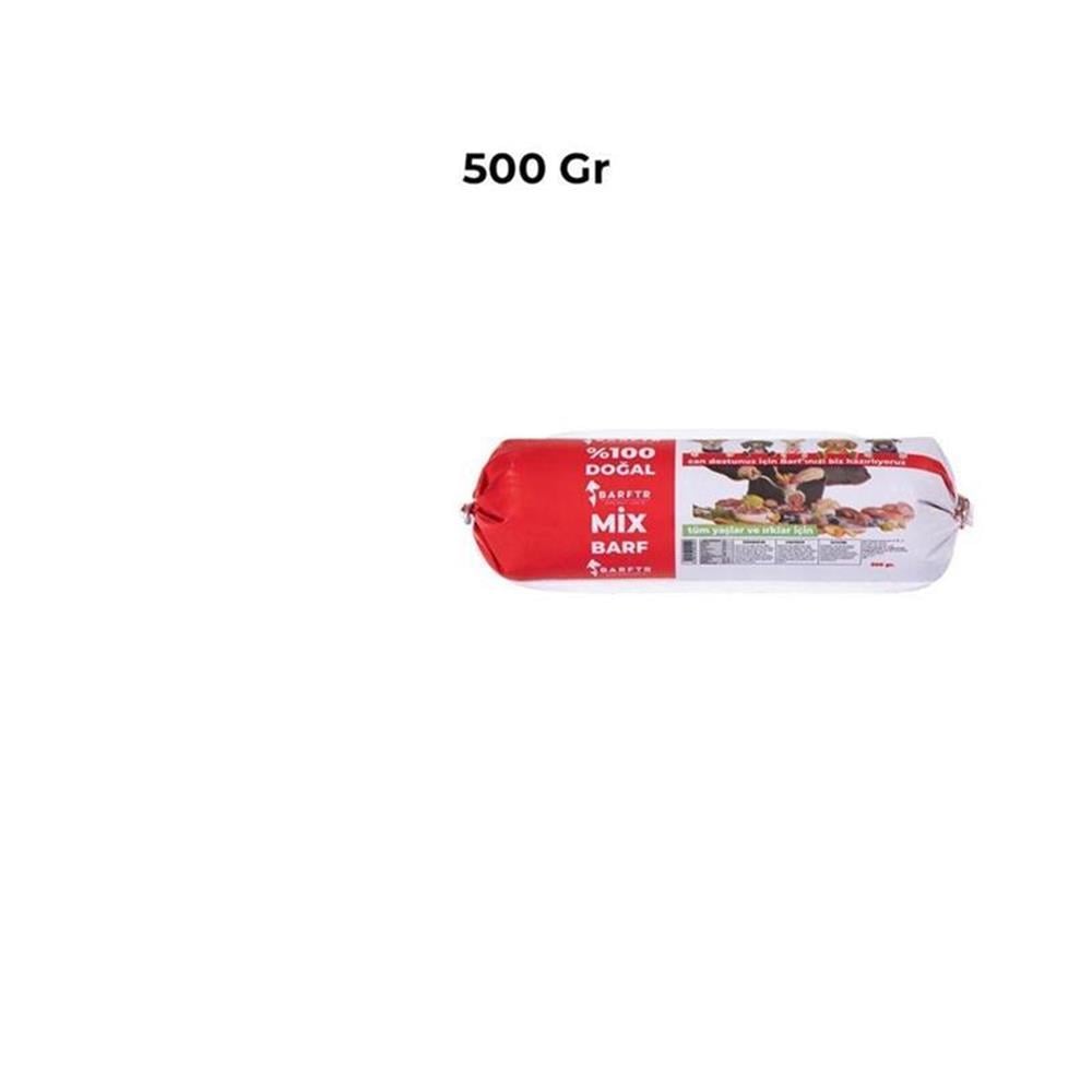 Mix Barf 10 kg 500 GR Salam Paket Tekli Ambalajlarda Köpek Maması