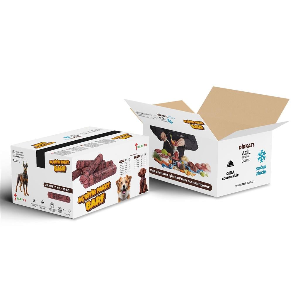 Mix Barf 20 kg Aç Bitir Paket Köpek Maması