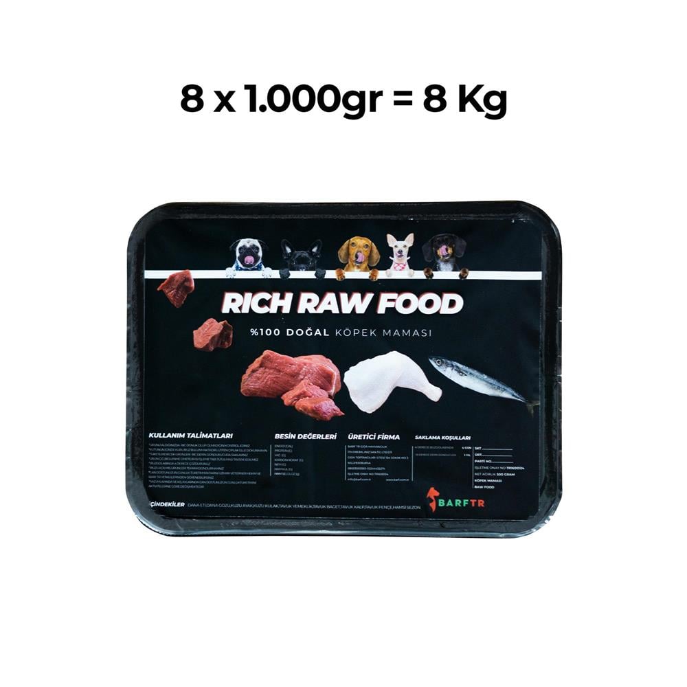 Rıch Raw Food 8 kg Köpek Maması