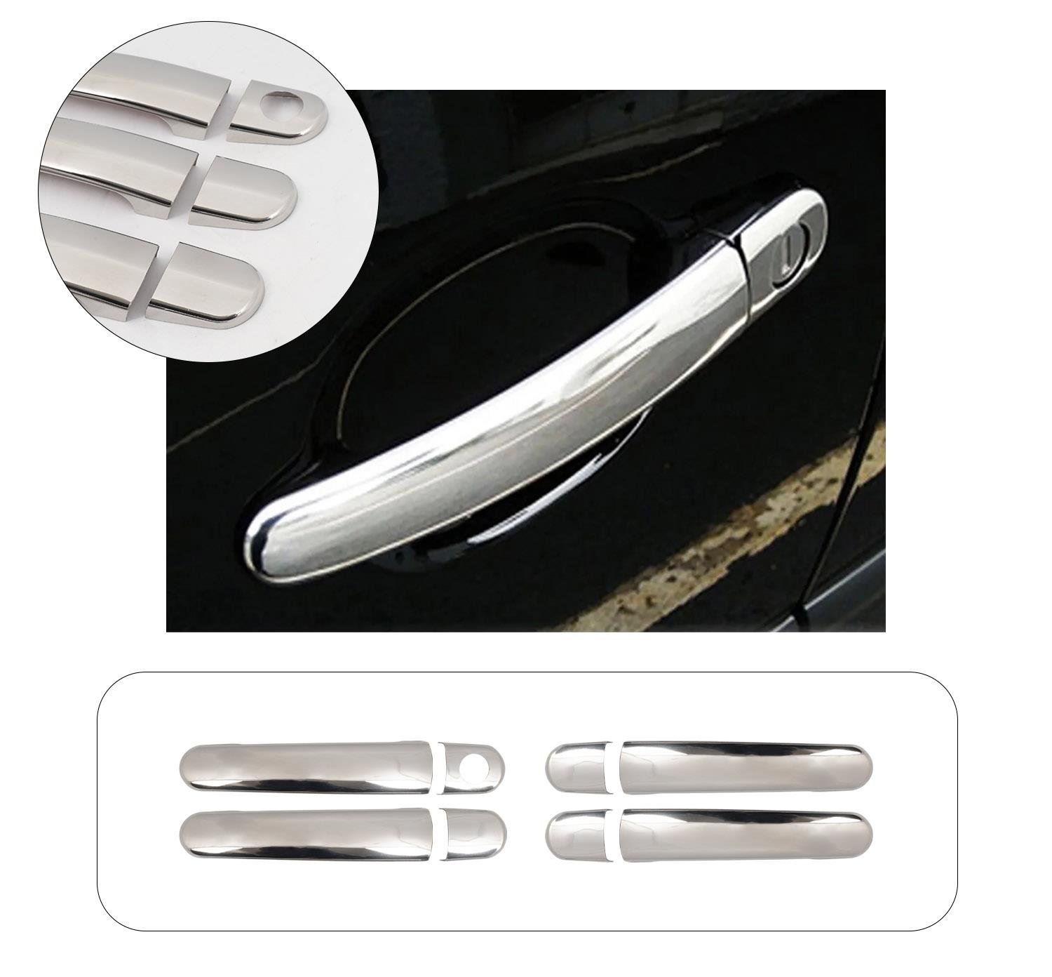 Audi A2 2000-2005 Kapı Kolu 4 Kapı Paslanmaz Çelik