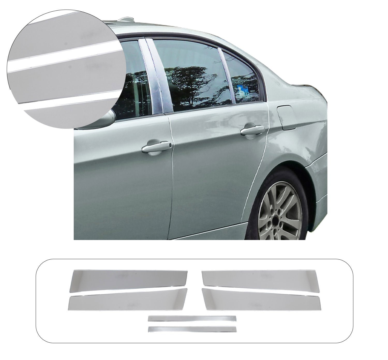 BMW 3 E90 2011- KAPI DİREĞİ 6 PRÇ