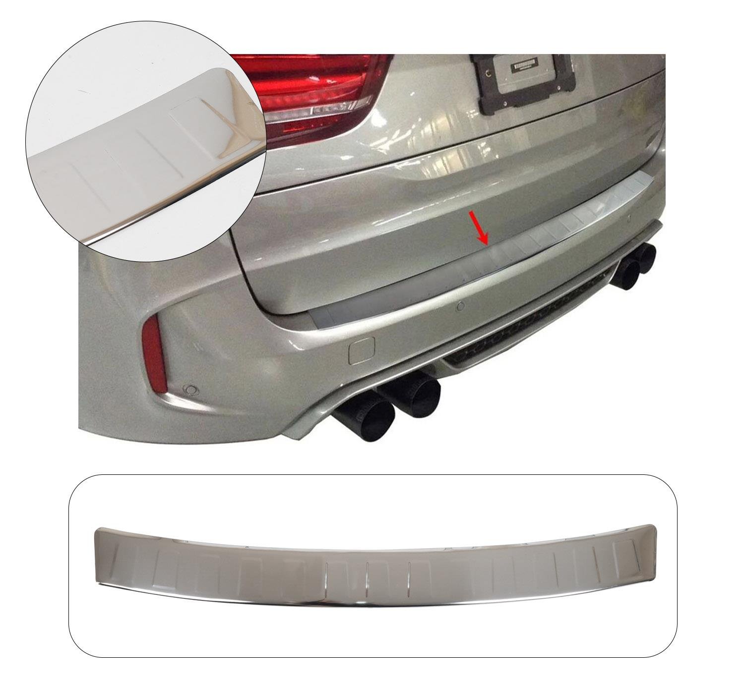 BMW X6 E71 E72 2008-2014 KROM PARLAK ARKA TAMPON ÜSTÜ KORUMA