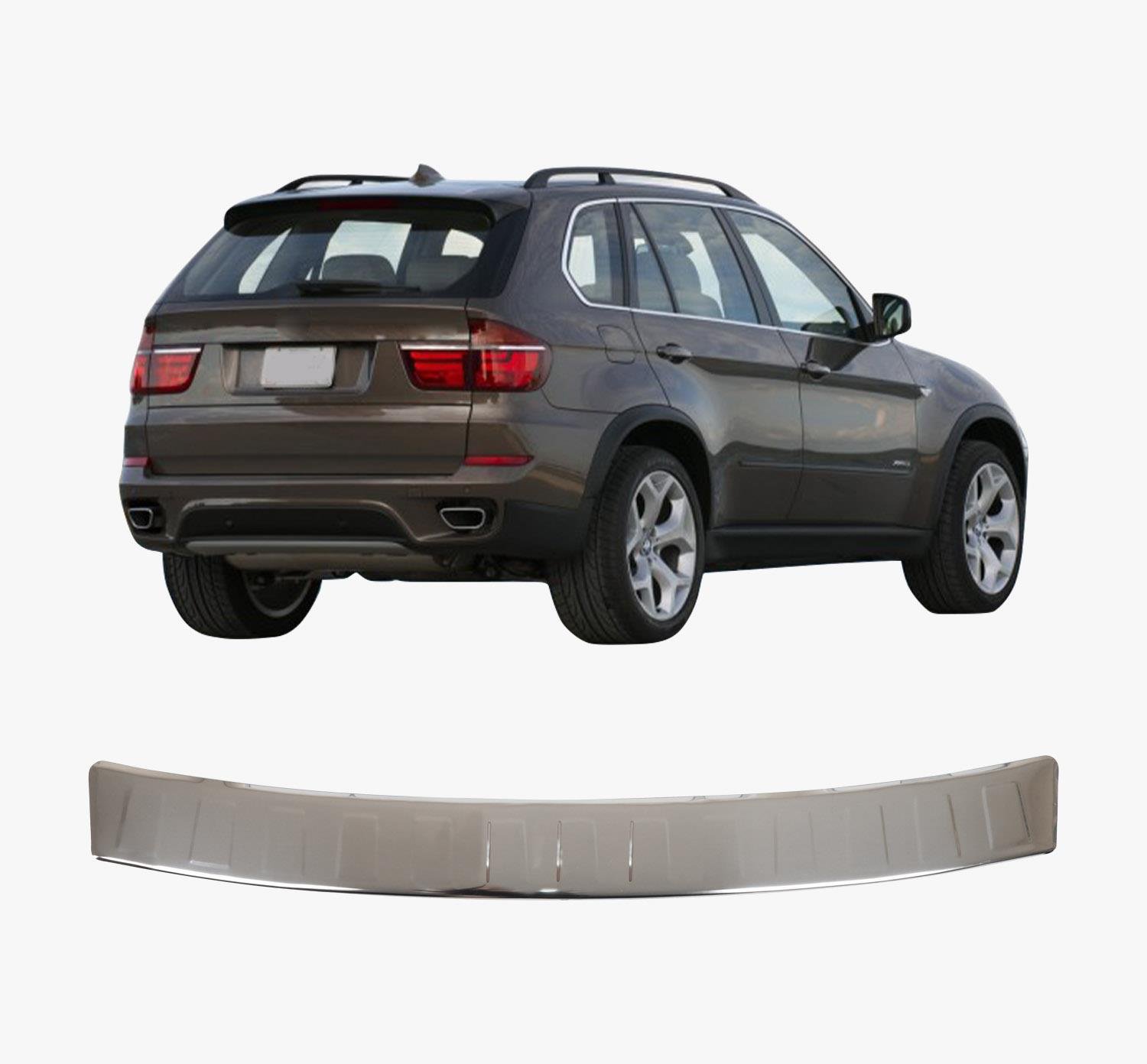 BMW X6 E71 E72 2008-2014 KROM PARLAK ARKA TAMPON ÜSTÜ KORUMA