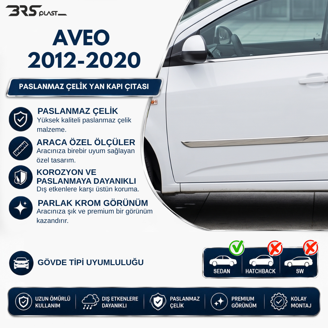 CHEVROLET AVEO  2012- YAN KAPI ÇITASI