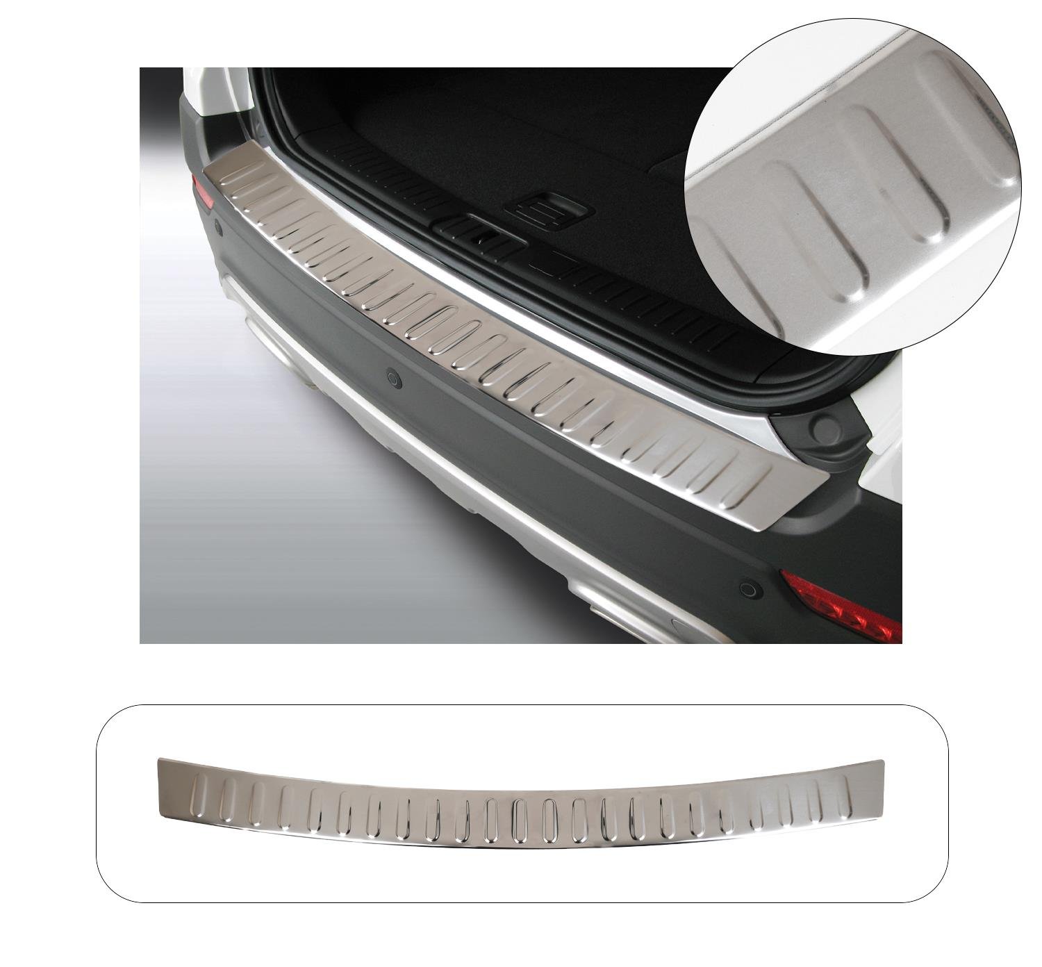 CHEVROLET CAPTIVA 2013-2019 KROM PARLAK ARKA TAMPON ÜSTÜ KORUMA
