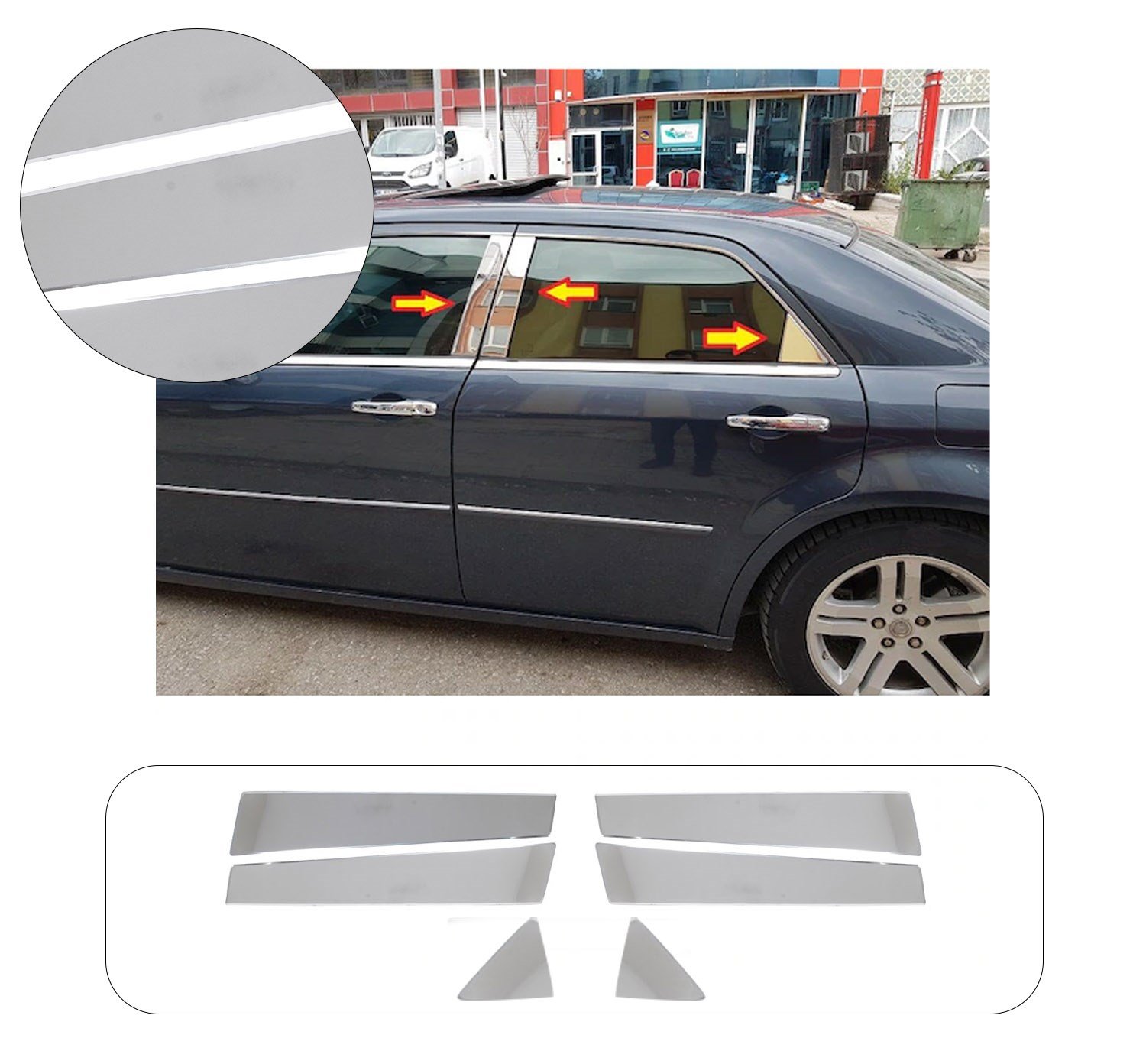 CHRYSLER 300-300C 2010- KAPI DİREĞİ 6 PRÇ