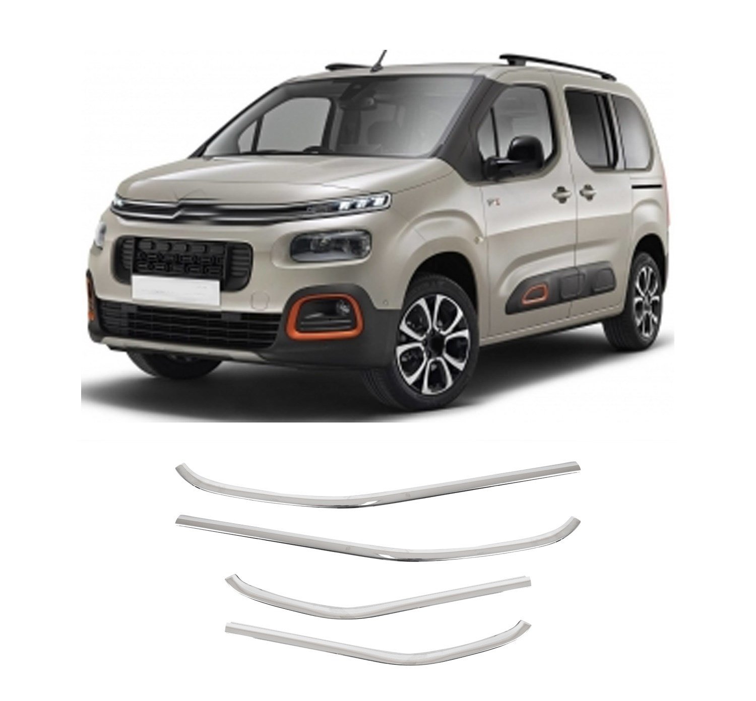 CITROEN BERLINGO 2019- CAM ÇITASI 4 PRÇ/