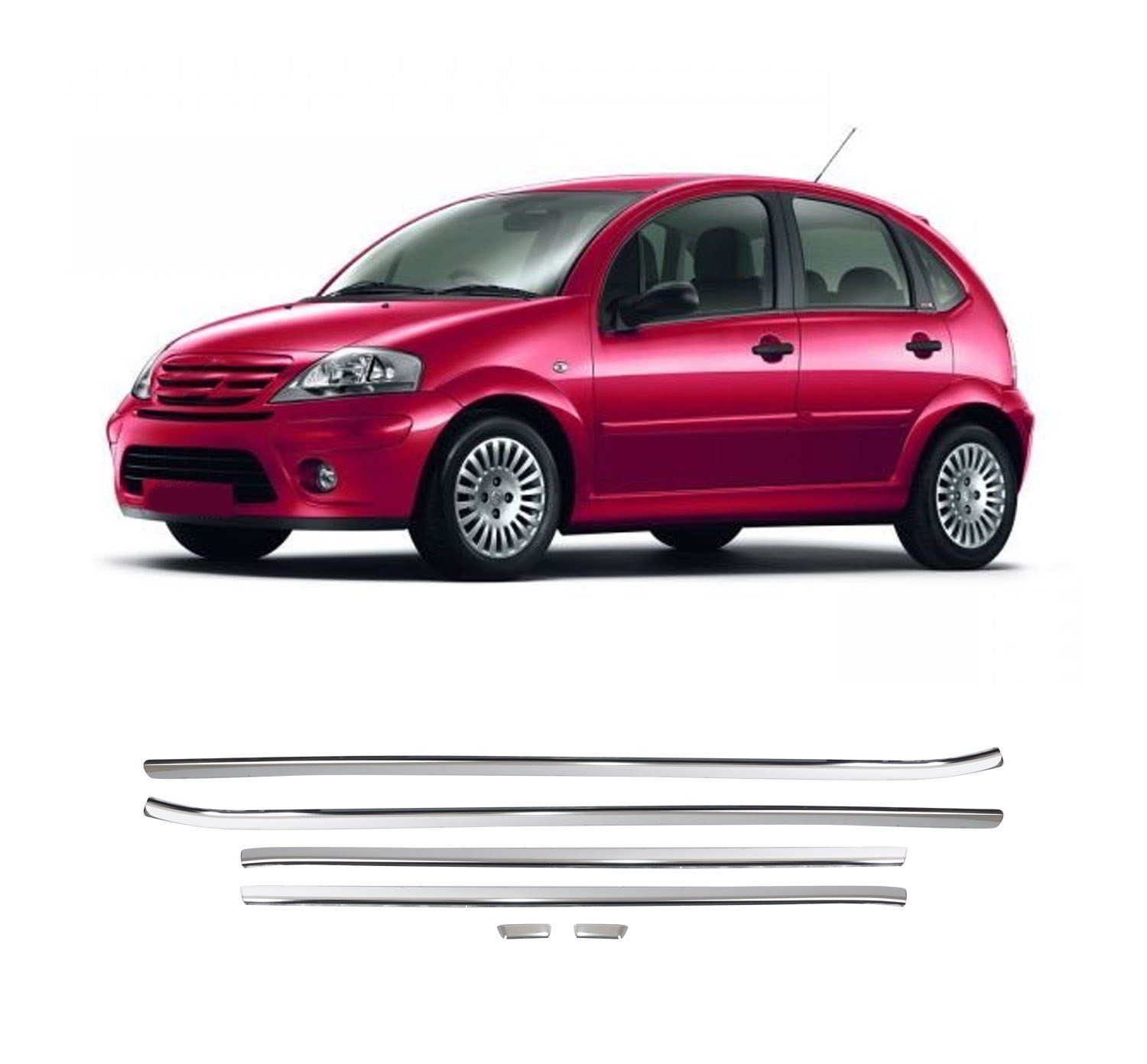 CITROEN C3 2009- CAM ÇITASI 6 PRÇ