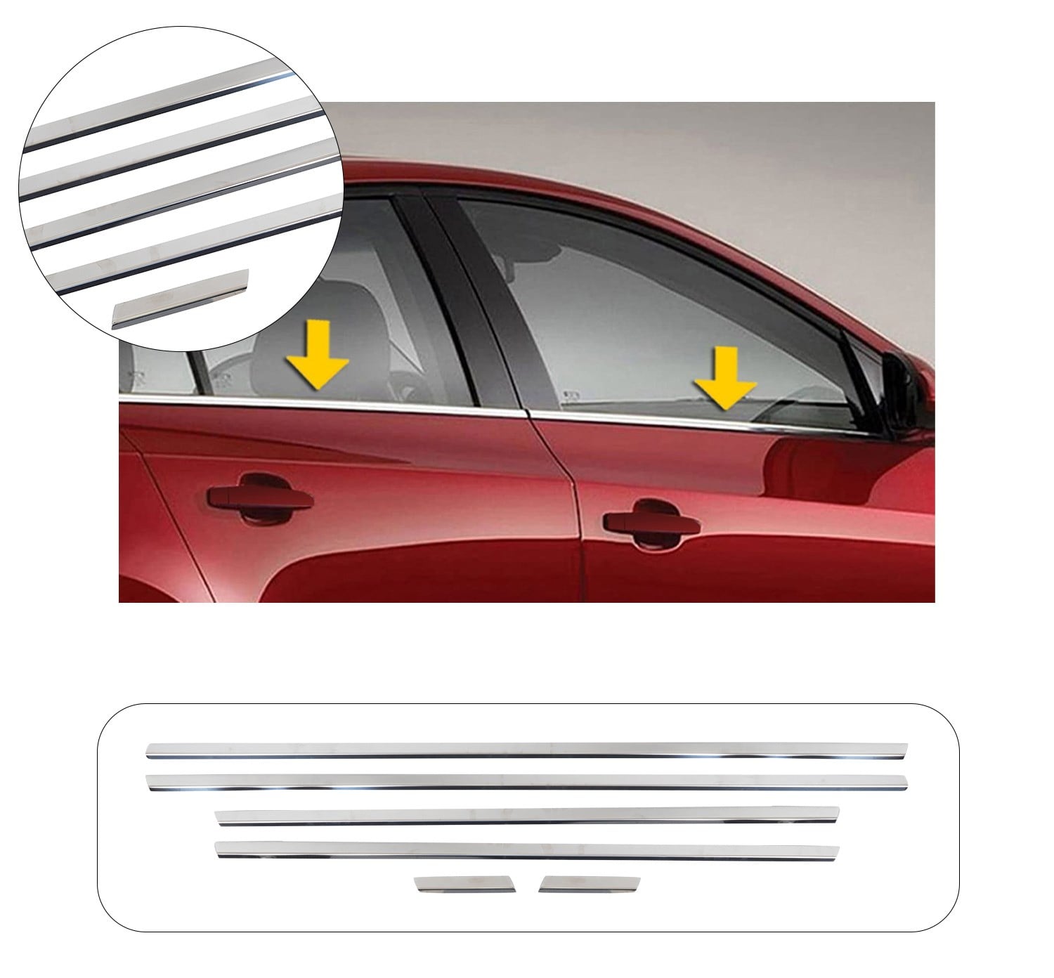 CITROEN C5 CAM ÇITASI 6 PRÇ