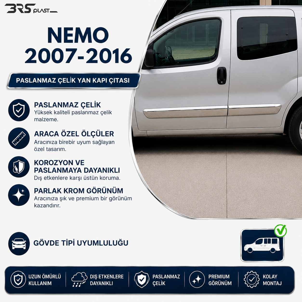 CITROEN NEMO 2007-2016 KAPI ÇITASI