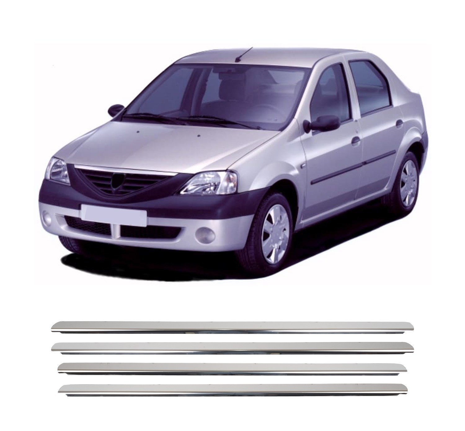 DACIA LOGAN 2005-2013 CAM ÇITASI 4 PARÇA