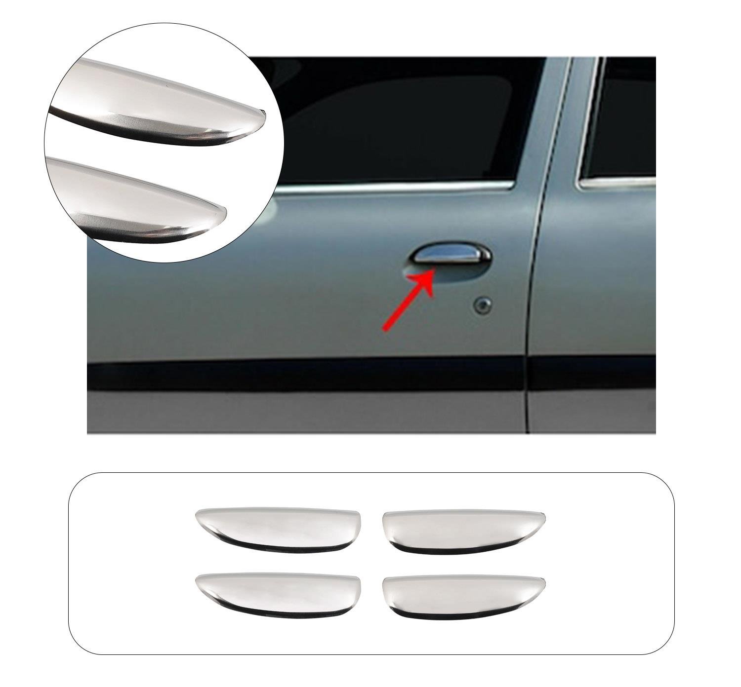 Dacia Logan 2005-2017 Kapı Kolu 4 Kapı Paslanmaz Çelik