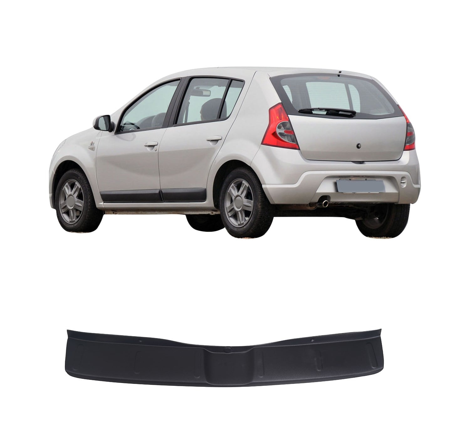 DACIA SANDERO 2012-2020 ABS GENİŞ ARKA TAMPON EŞİĞİ