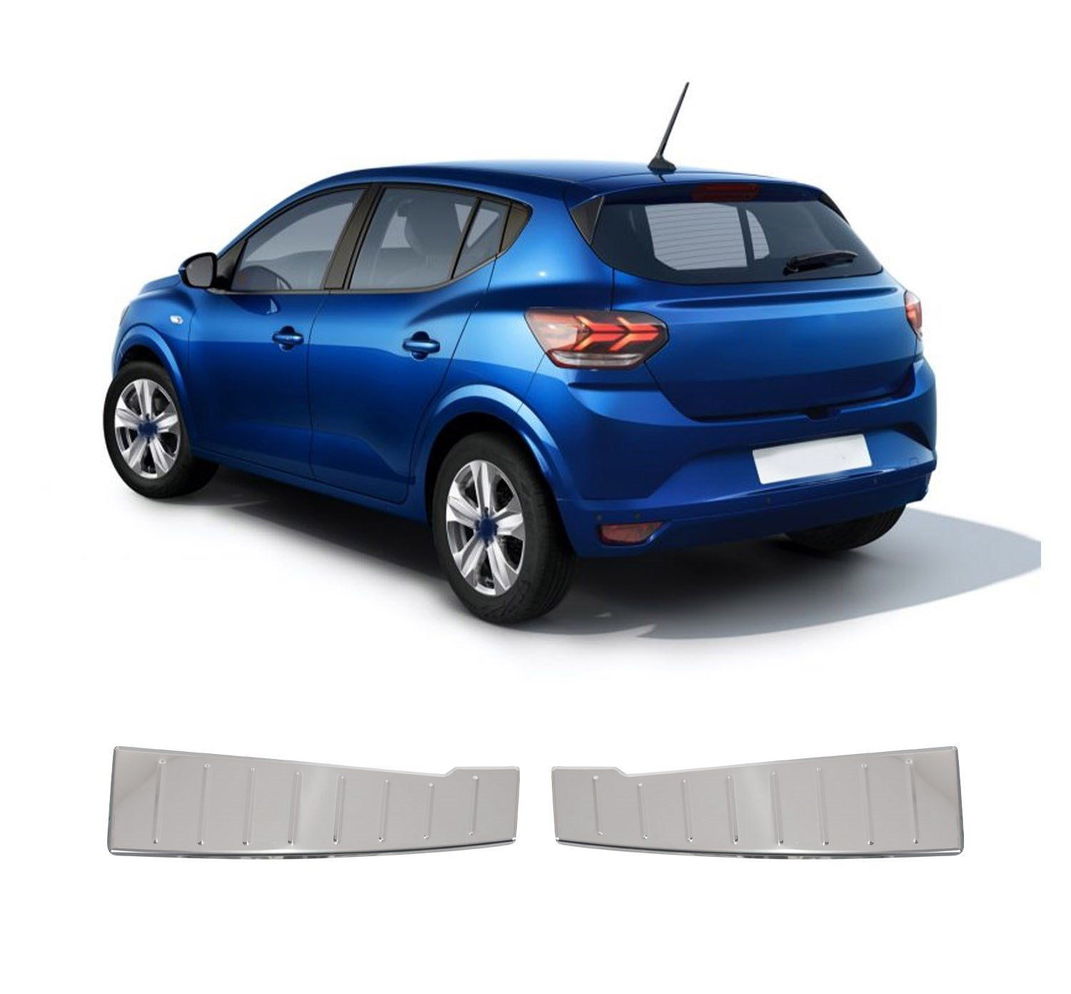 DACIA SANDERO UYUMLU 2021- KROM ARKA TAMPON EŞİĞİ KORUMA