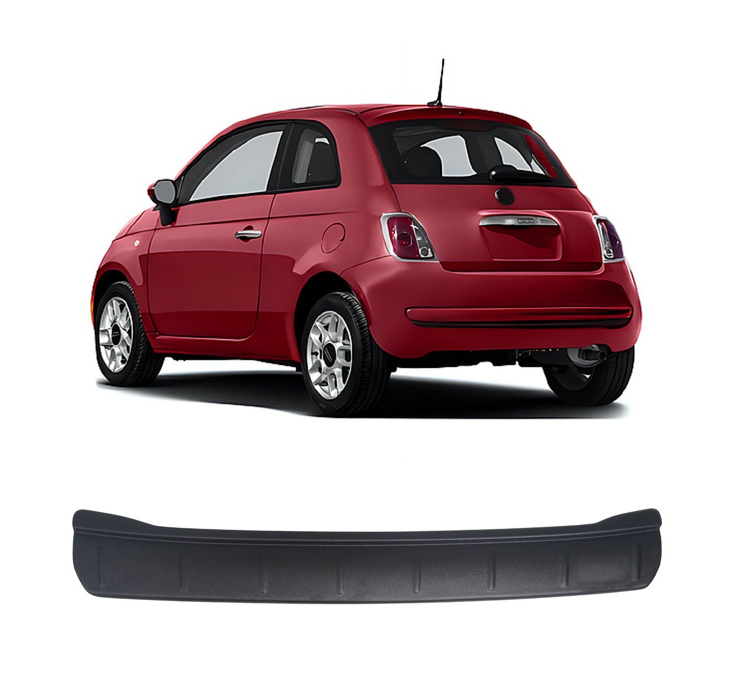FIAT 500 2016- ABS GENİŞ ARKA TAMPON KORUMA