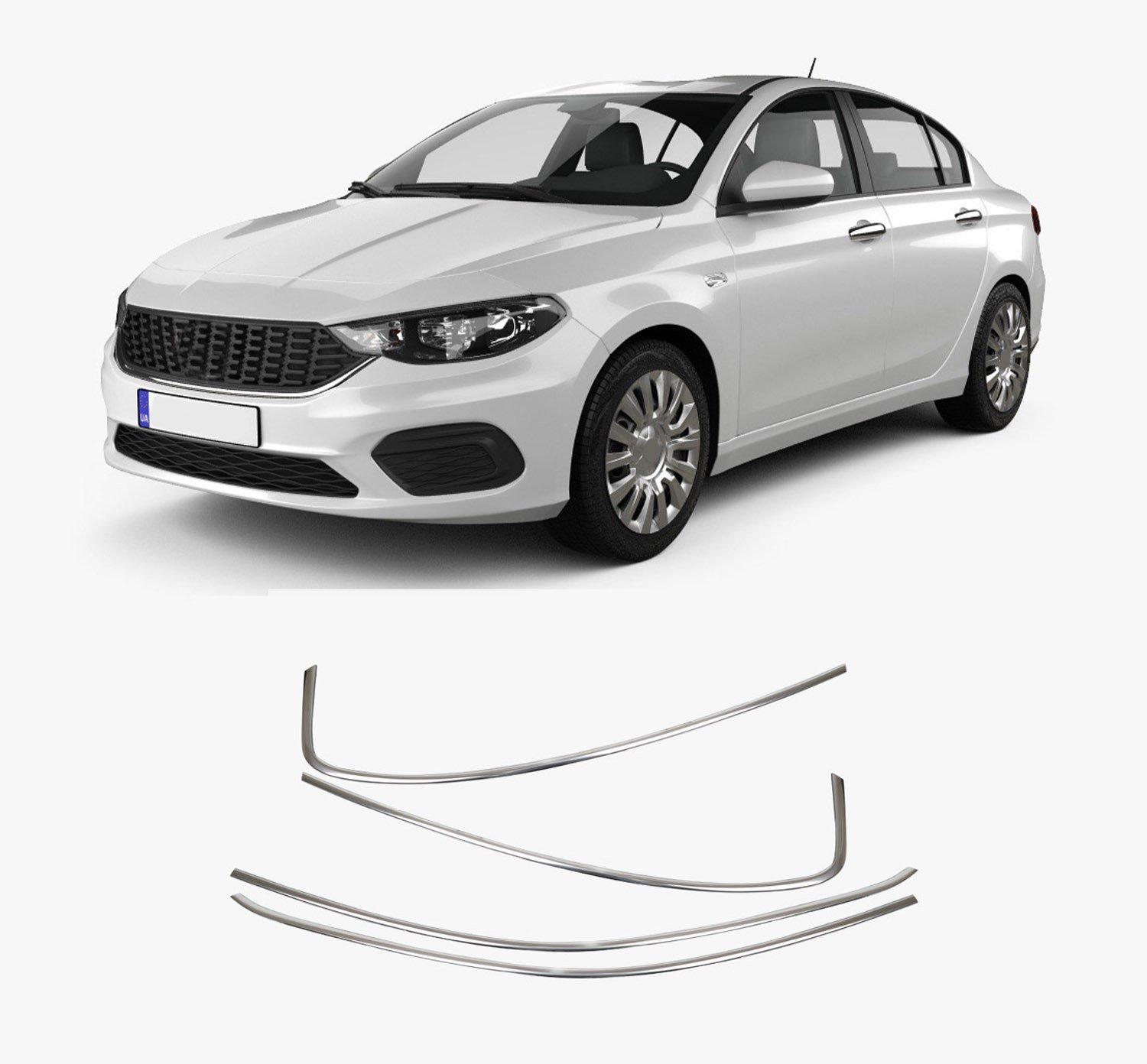 FIAT EGEA CAM ÜST ÇERÇEVESİ 2015- 4 prç