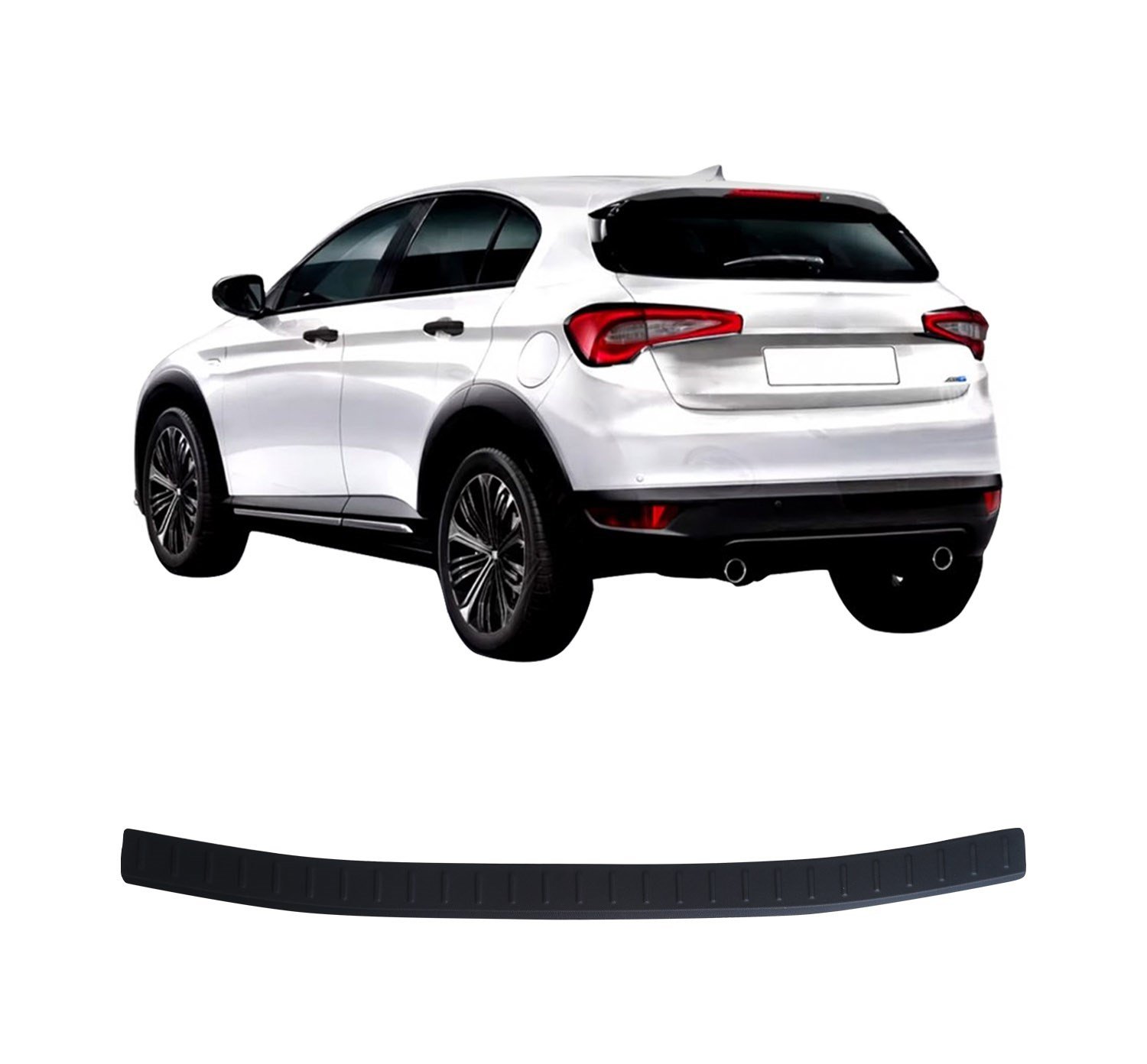 Fiat Egea Tipo HB Uyumlu 2015 ve Üzeri ABS Arka Tampon Üstü Koruma