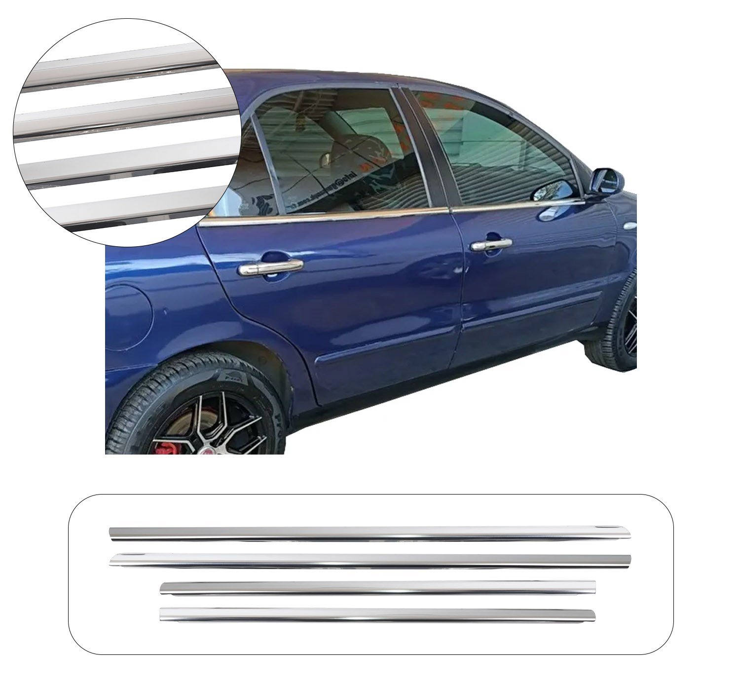 FIAT MAREA SD 2008- CAM ÇITASI 4 PRÇ