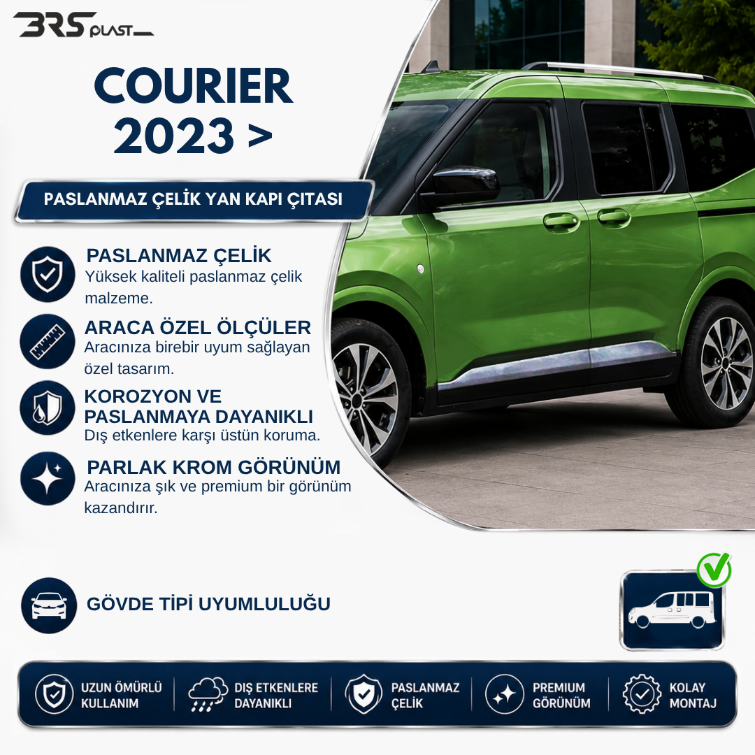 FORD COURIER 2023- YAN KAPI ÇITASI 4 PRÇ