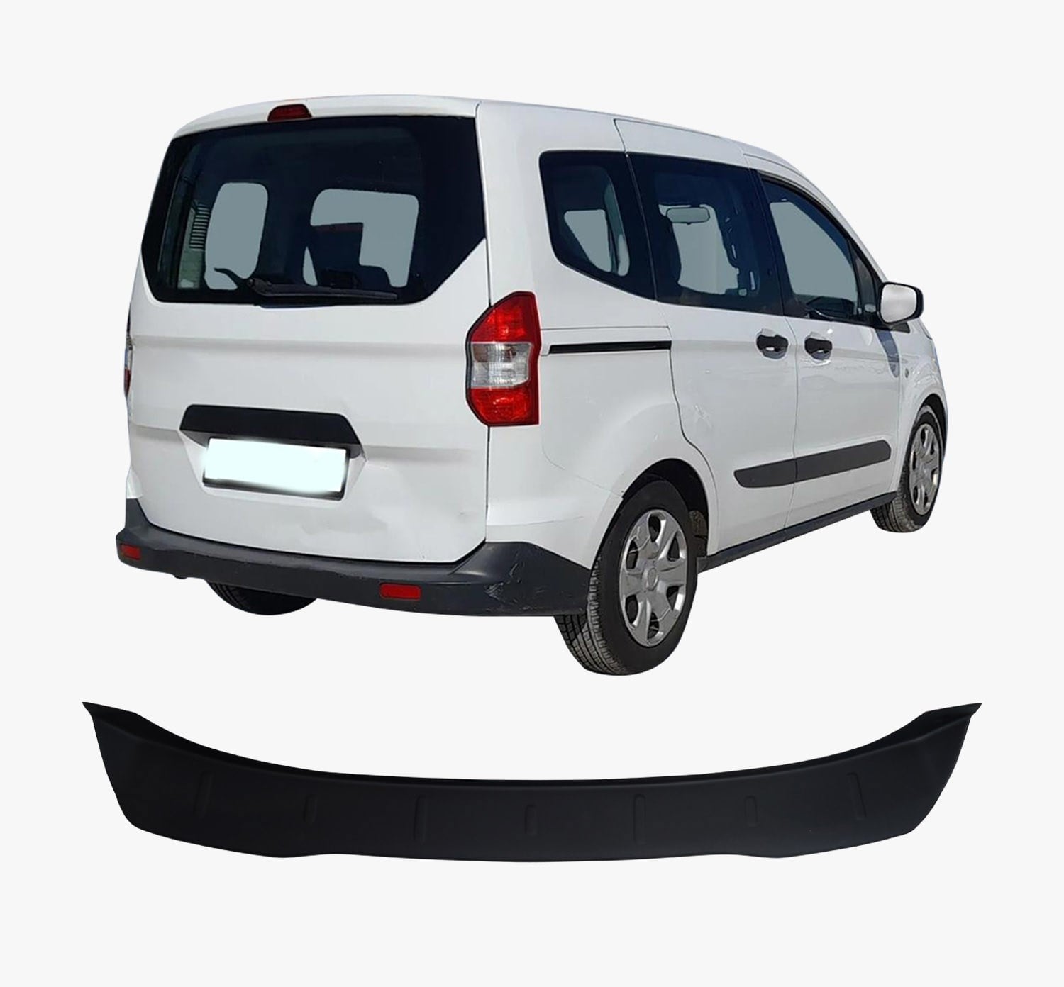 FORD COURIER ABS GENİŞ ARKA TAMPON ÜSTÜ KORUMA