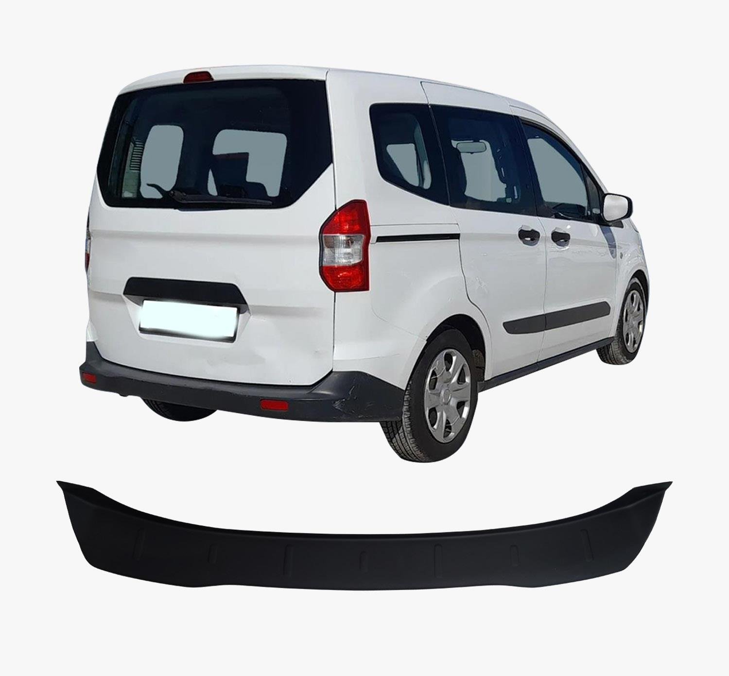 FORD COURIER ABS GENİŞ ARKA TAMPON ÜSTÜ KORUMA