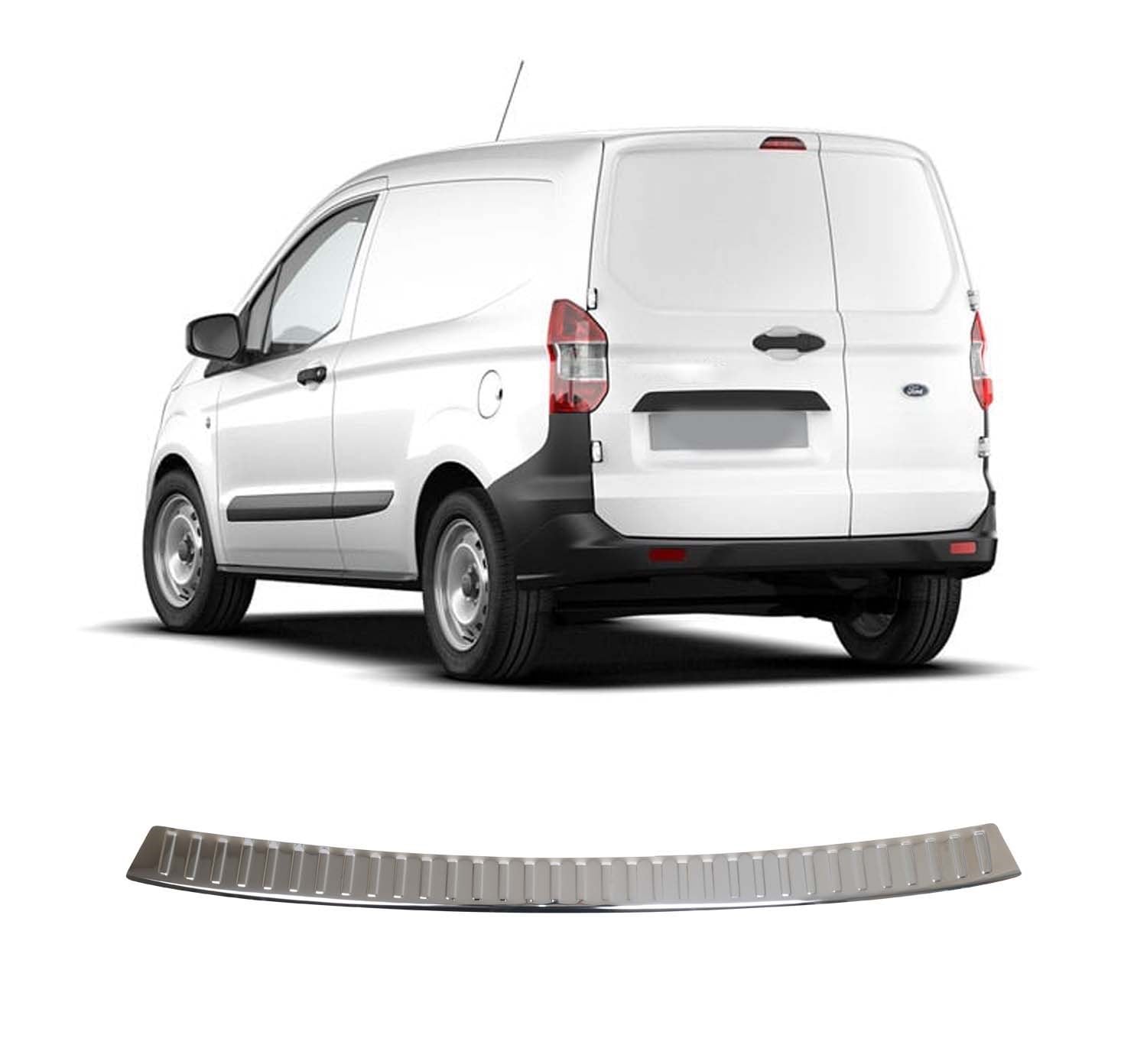 FORD COURIER UYUMLU 2023- KROM ARKA TAMPON EŞİĞİ KORUMA