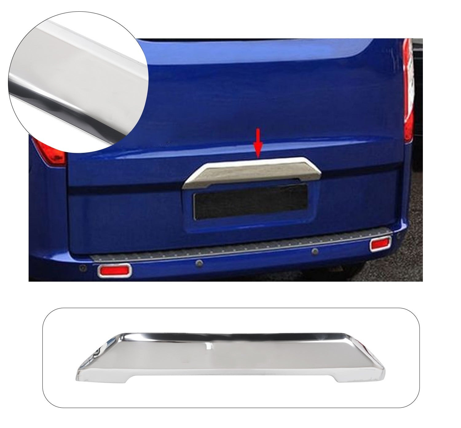 FORD CUSTOM 2012-2020 ÇİFT KAPI BAGAJ ÇITASI