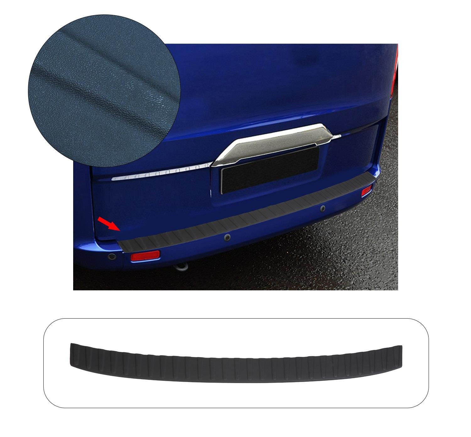 FORD CUSTOM 2012- ABS ARKA TAMPON ÜSTÜ KORUMA