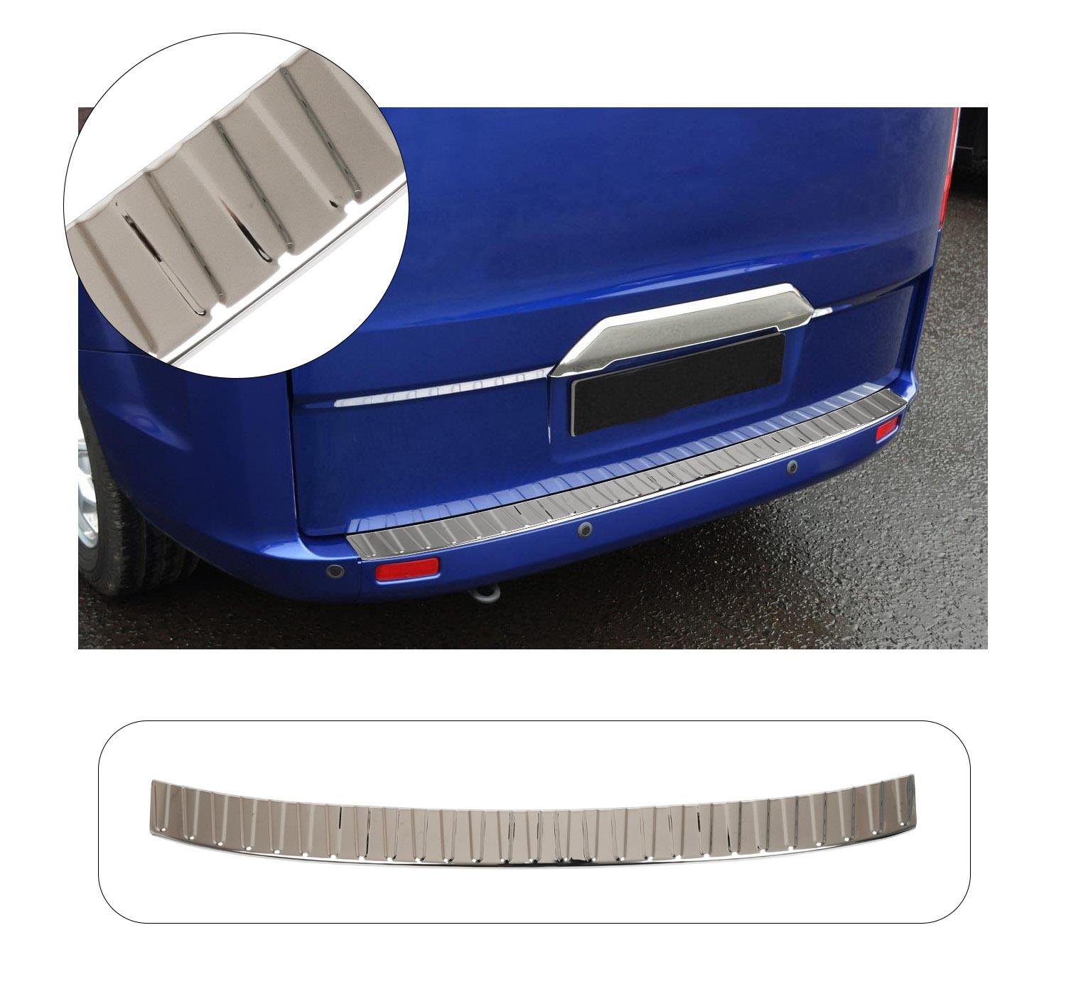 FORD CUSTOM KROM PARLAK ARKA TAMPON ÜSTÜ KORUMA