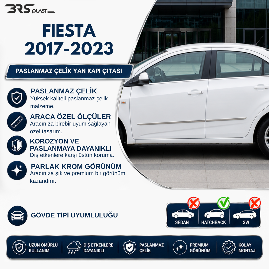 FORD FIESTA MK7 2017-  YAN KAPI ÇITASI