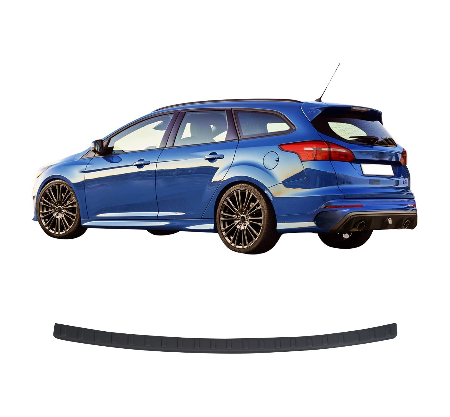 Ford Focus 3 Turnier SW Uyumlu 2010 ve Üzeri ABS Arka Tampon Üstü Koruma