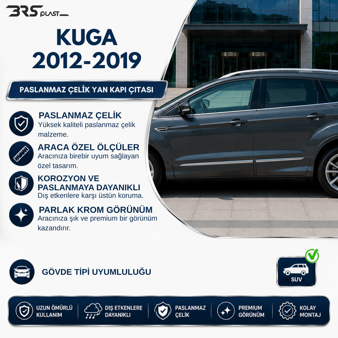 FORD KUGA MK2 2013-2019 YAN KAPI ÇITASI 4 PRÇ