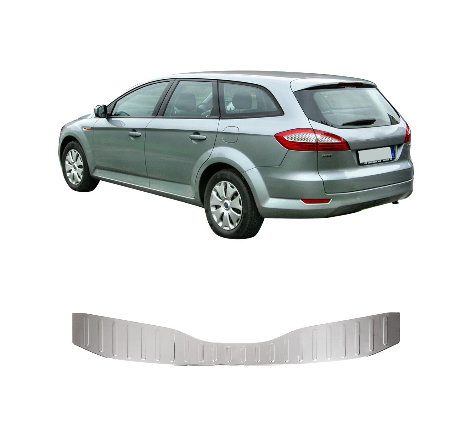FORD MONDEO TURNIER MK4 UYUMLU 2007-2010 KROM PARLAK ARKA TAMPON EŞİĞİ KORUMA