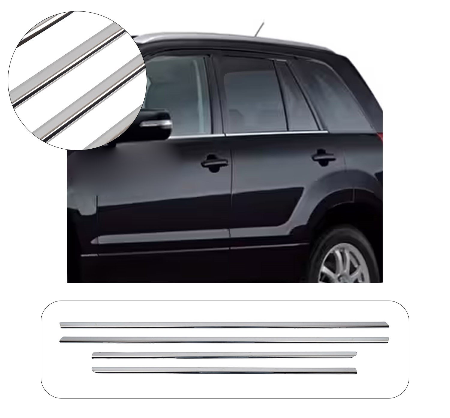 GRAND VITARA SUV 2007 -2015 CAM ÇITASI 4 PRÇ. P.ÇELİK