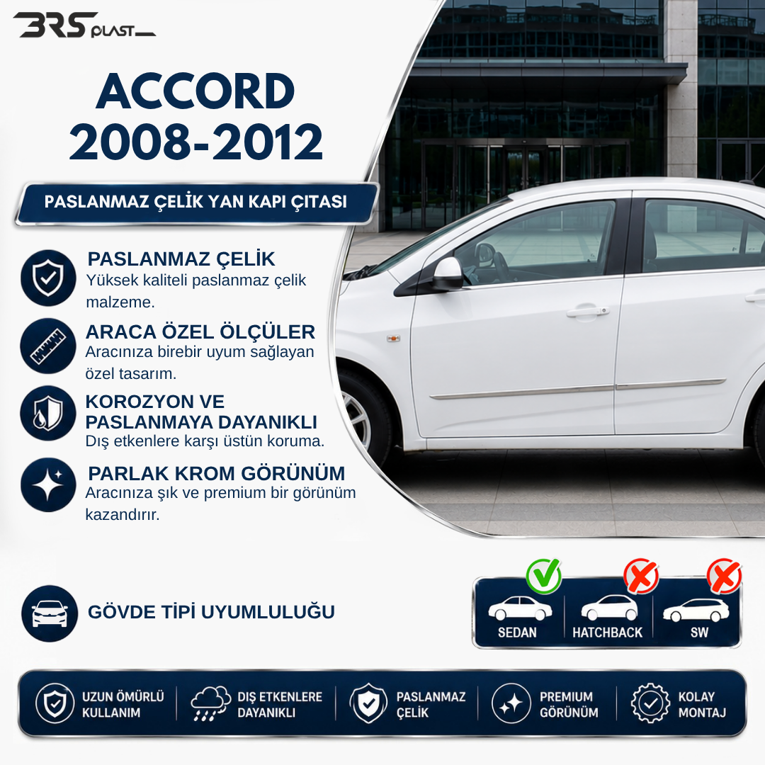 HONDA ACCORD 2008-2012 YAN KAPI ÇITASI