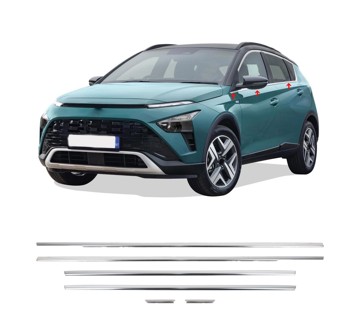 HYUNDAI BAYON 2021- CAM ÇITASI 6 PRÇ