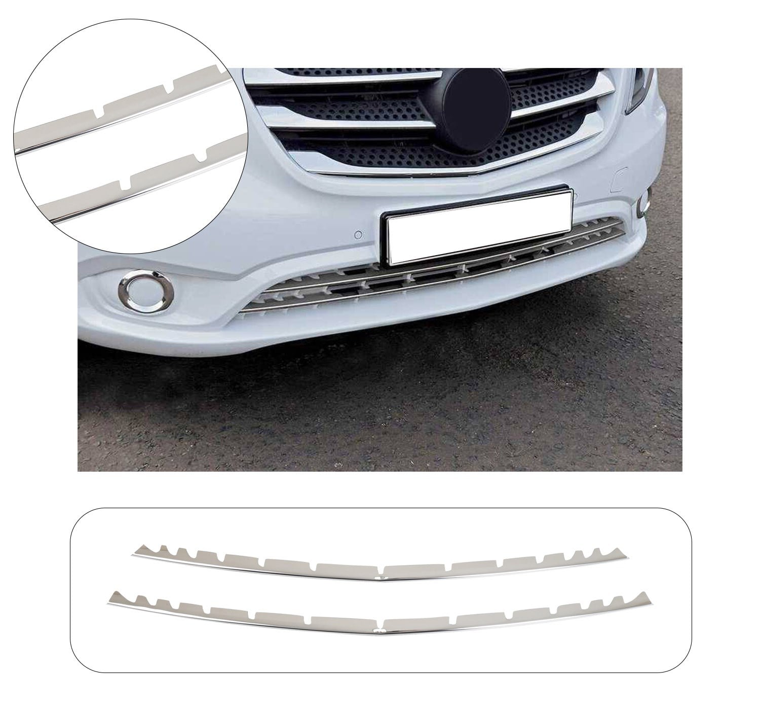 MB VITO W447 PANELVAN 2014-2024 ÖN TAMPON ÇITASI ÇENTİKLİ