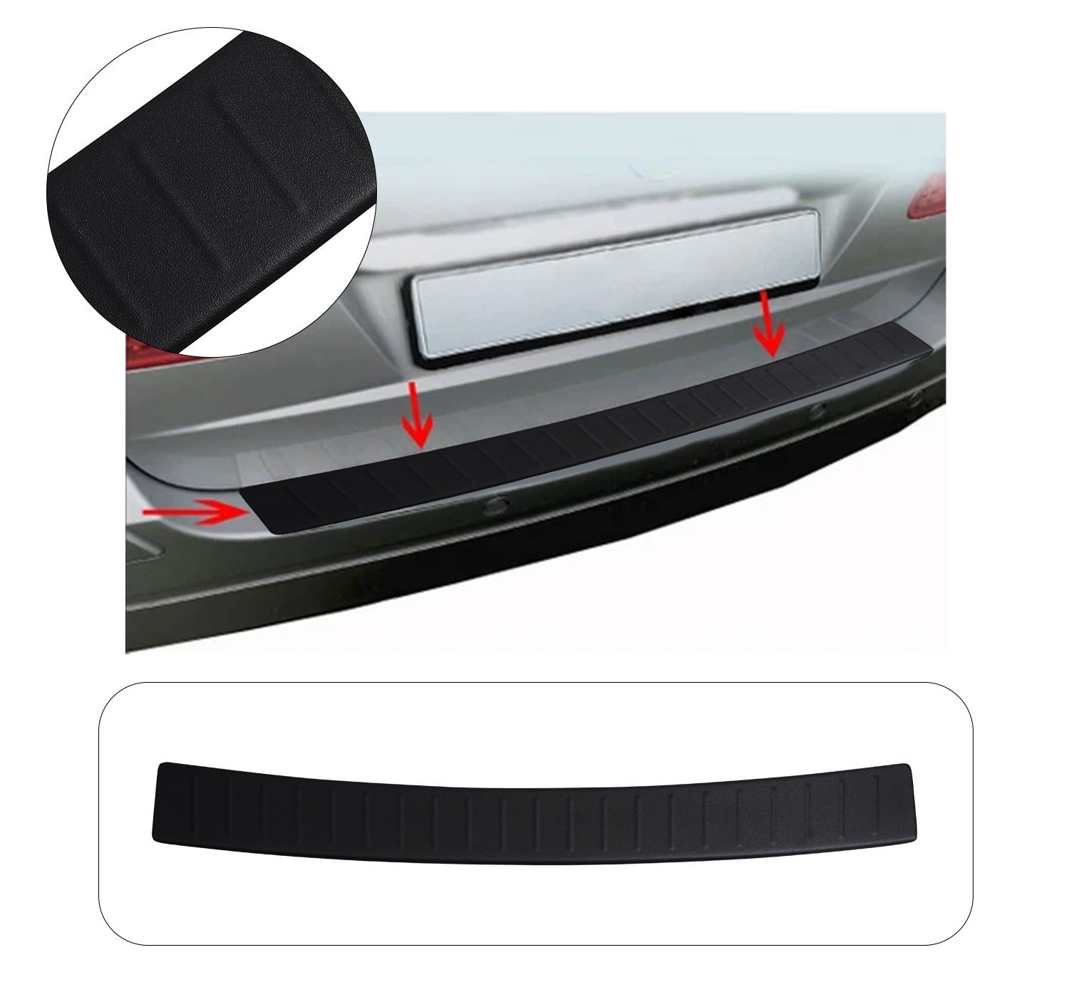 Mercedes B-Class W245 Uyumlu 2005-2011 ABS Arka Tampon Üstü Koruma
