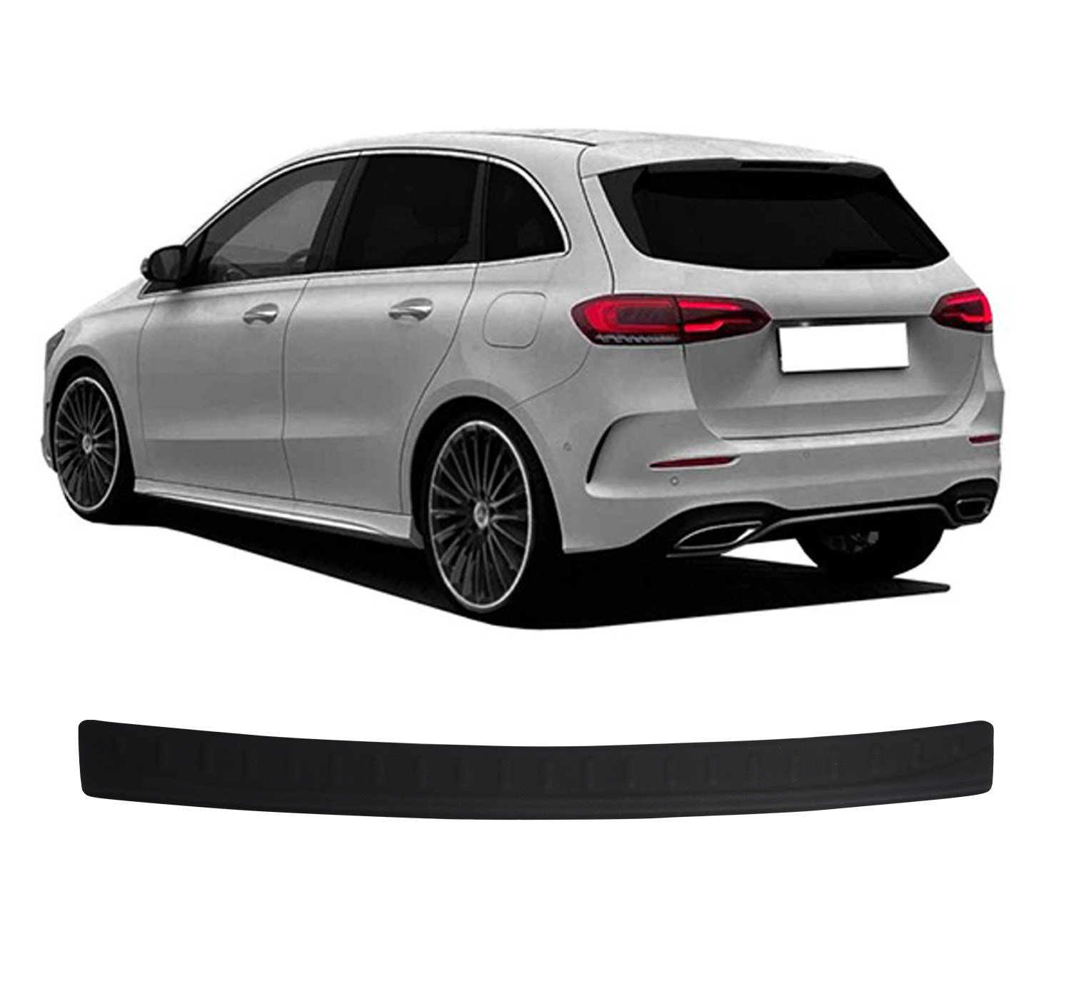 Mercedes B-Class W247 Uyumlu 2018 ve Üzeri ABS Arka Tampon Üstü Koruma